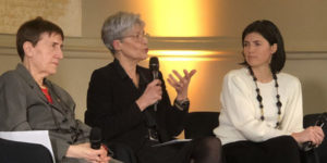 C. Hermann, C. Haigneré, C. Herdemann (Colloque "Regards de femmes sur la science, l’innovation et l’industrie", 25 mars 2019)